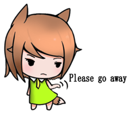 Fox girl 02.5 sticker #9354835