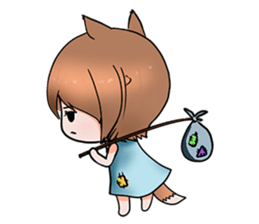 Fox girl 02.5 sticker #9354836