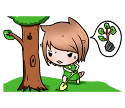 Fox girl 02.5 sticker #9354837