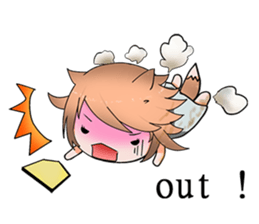 Fox girl 02.5 sticker #9354840