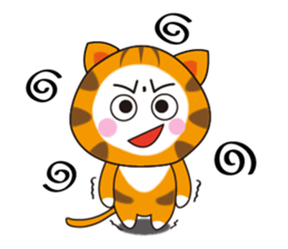 Triangle fat cat sticker #9355211