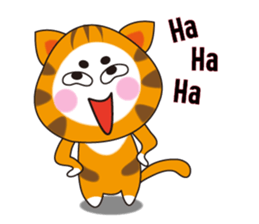 Triangle fat cat sticker #9355212