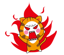 Triangle fat cat sticker #9355214