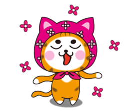 Triangle fat cat sticker #9355219