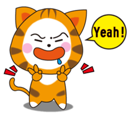 Triangle fat cat sticker #9355222