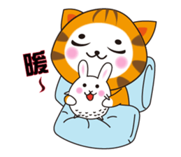 Triangle fat cat sticker #9355227