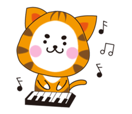 Triangle fat cat sticker #9355229