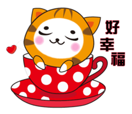 Triangle fat cat sticker #9355230