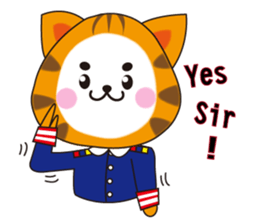 Triangle fat cat sticker #9355231