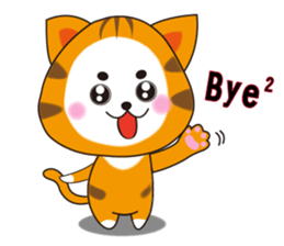 Triangle fat cat sticker #9355234