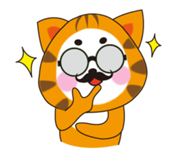 Triangle fat cat sticker #9355241