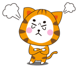 Triangle fat cat sticker #9355246