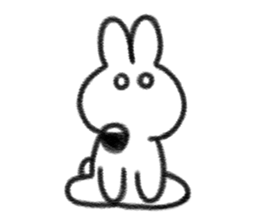 me rabbit sticker #9356236