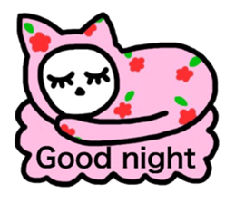 cat with the japanese design sticker #9356453