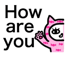 cat with the japanese design sticker #9356484