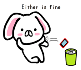 Vague answer lop-eared rabbit TAREMIN! sticker #9356729