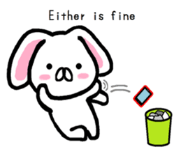 Vague answer lop-eared rabbit TAREMIN! sticker #9356729