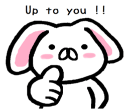 Vague answer lop-eared rabbit TAREMIN! sticker #9356730