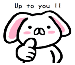 Vague answer lop-eared rabbit TAREMIN! sticker #9356730