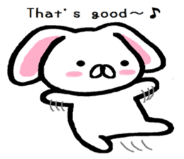 Vague answer lop-eared rabbit TAREMIN! sticker #9356731