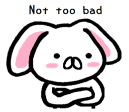 Vague answer lop-eared rabbit TAREMIN! sticker #9356739