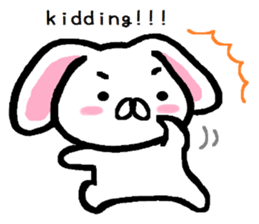 Vague answer lop-eared rabbit TAREMIN! sticker #9356740