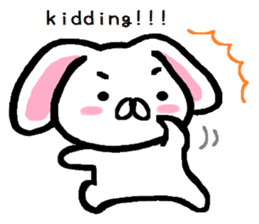 Vague answer lop-eared rabbit TAREMIN! sticker #9356740