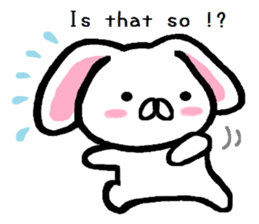 Vague answer lop-eared rabbit TAREMIN! sticker #9356741