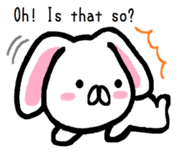 Vague answer lop-eared rabbit TAREMIN! sticker #9356742