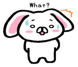 Vague answer lop-eared rabbit TAREMIN! sticker #9356743