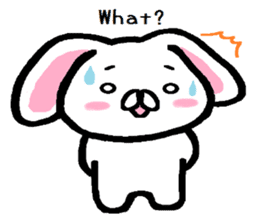 Vague answer lop-eared rabbit TAREMIN! sticker #9356743
