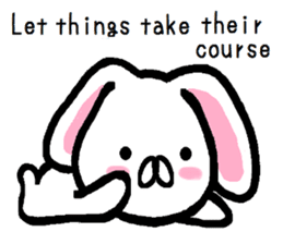 Vague answer lop-eared rabbit TAREMIN! sticker #9356745