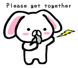 Vague answer lop-eared rabbit TAREMIN! sticker #9356746