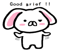 Vague answer lop-eared rabbit TAREMIN! sticker #9356747