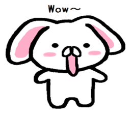 Vague answer lop-eared rabbit TAREMIN! sticker #9356759