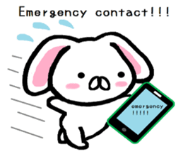 Vague answer lop-eared rabbit TAREMIN! sticker #9356761