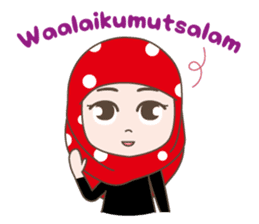Cute Muslim girl, her name is LAILA. sticker #9357529