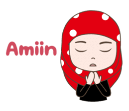 Cute Muslim girl, her name is LAILA. sticker #9357530