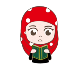 Cute Muslim girl, her name is LAILA. sticker #9357531