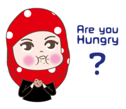 Cute Muslim girl, her name is LAILA. sticker #9357544
