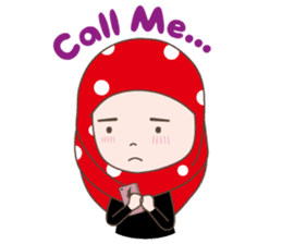 Cute Muslim girl, her name is LAILA. sticker #9357545