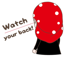 Cute Muslim girl, her name is LAILA. sticker #9357551