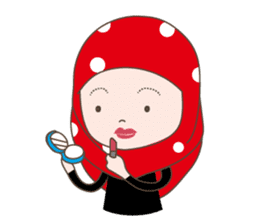 Cute Muslim girl, her name is LAILA. sticker #9357552