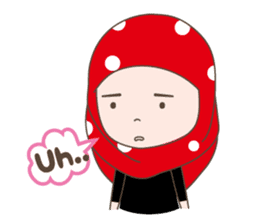 Cute Muslim girl, her name is LAILA. sticker #9357553