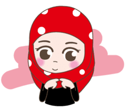 Cute Muslim girl, her name is LAILA. sticker #9357559