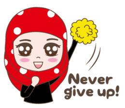 Cute Muslim girl, her name is LAILA. sticker #9357561