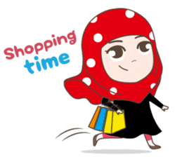 Cute Muslim girl, her name is LAILA. sticker #9357562