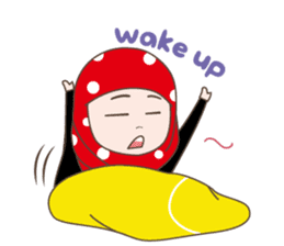 Cute Muslim girl, her name is LAILA. sticker #9357565