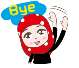 Cute Muslim girl, her name is LAILA. sticker #9357567