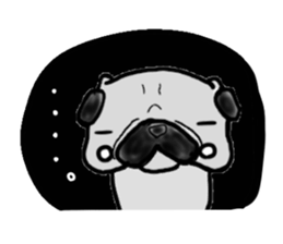 oosaka pug sticker sticker #9357712